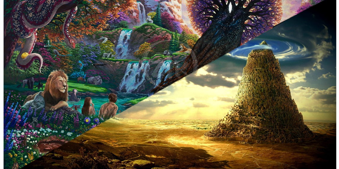 Lush garden vs Barren land